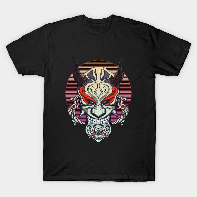 Samurai Mask T-Shirt by pilipsjanuariusDesign